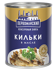 Килька с перловой кашей